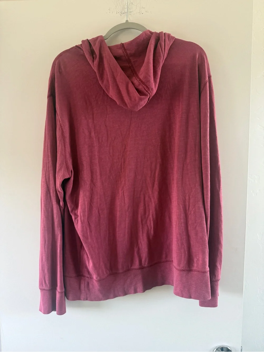 J. Crew Men's Hooded Pullover Sweater - Burgundy